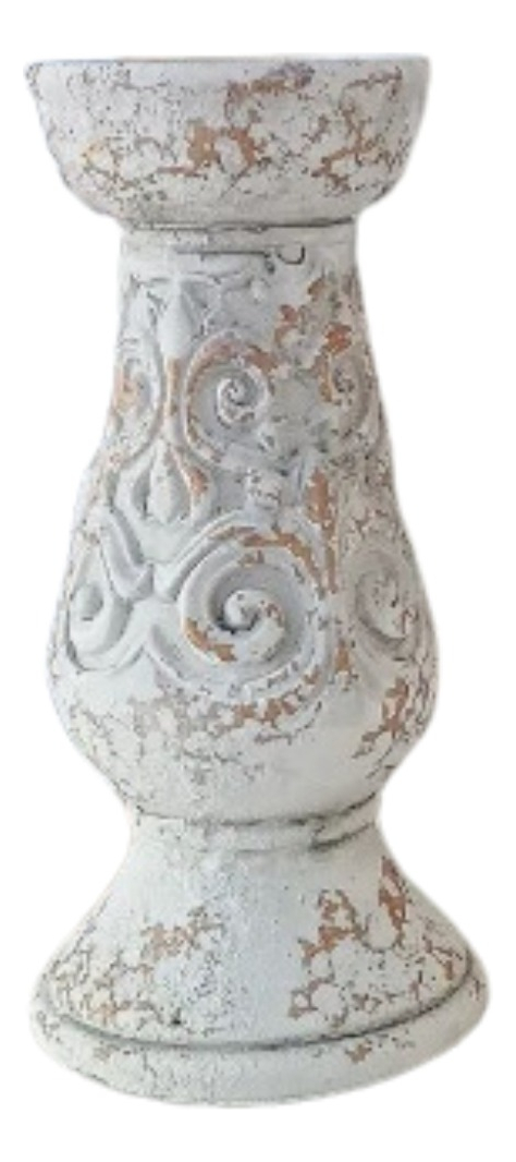 COLUMNA PEDESTAL DECORATIVO CERAMICA VINTAGE HOGAR PEQ LAU - 7