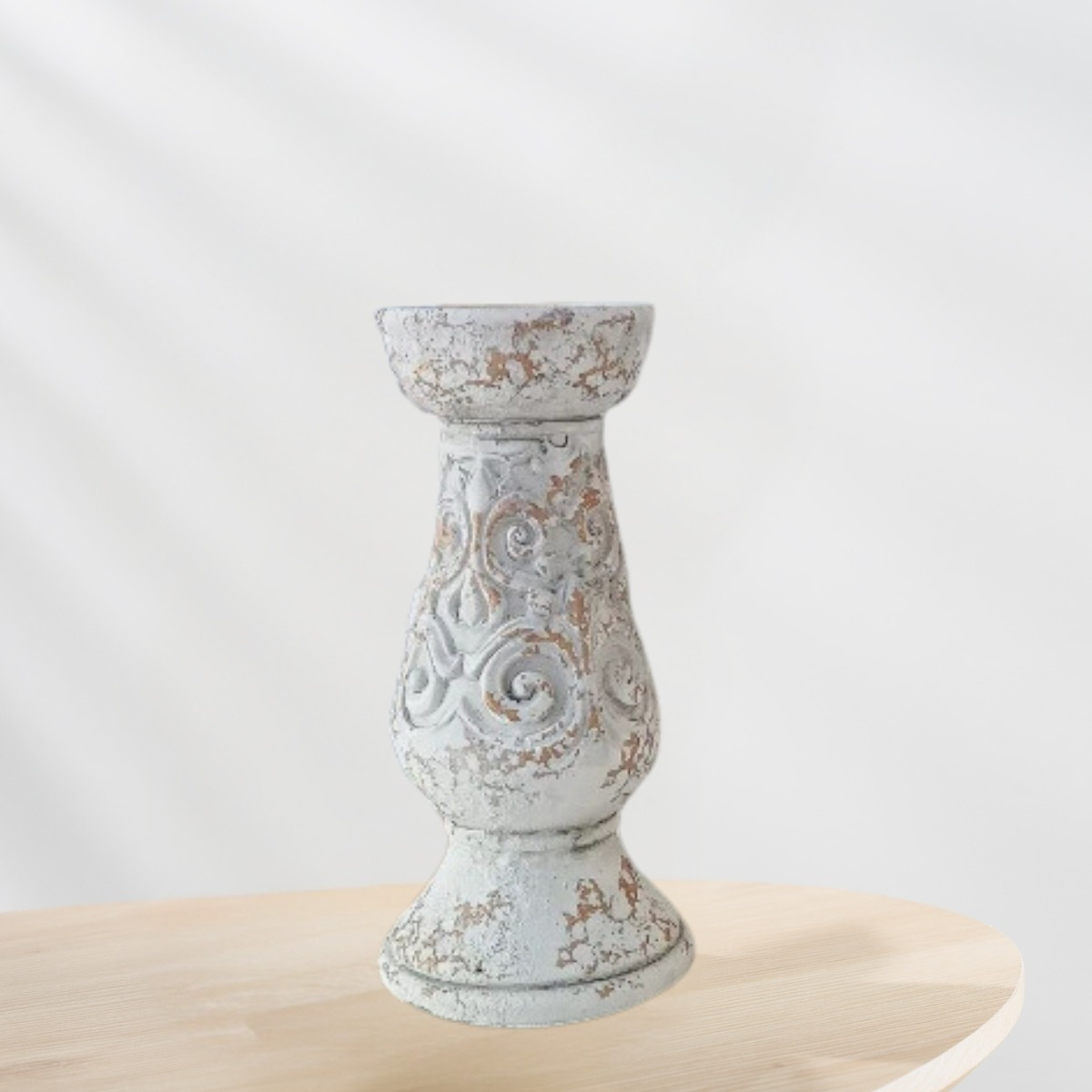 COLUMNA PEDESTAL DECORATIVO CERAMICA VINTAGE HOGAR PEQ LAU - 8