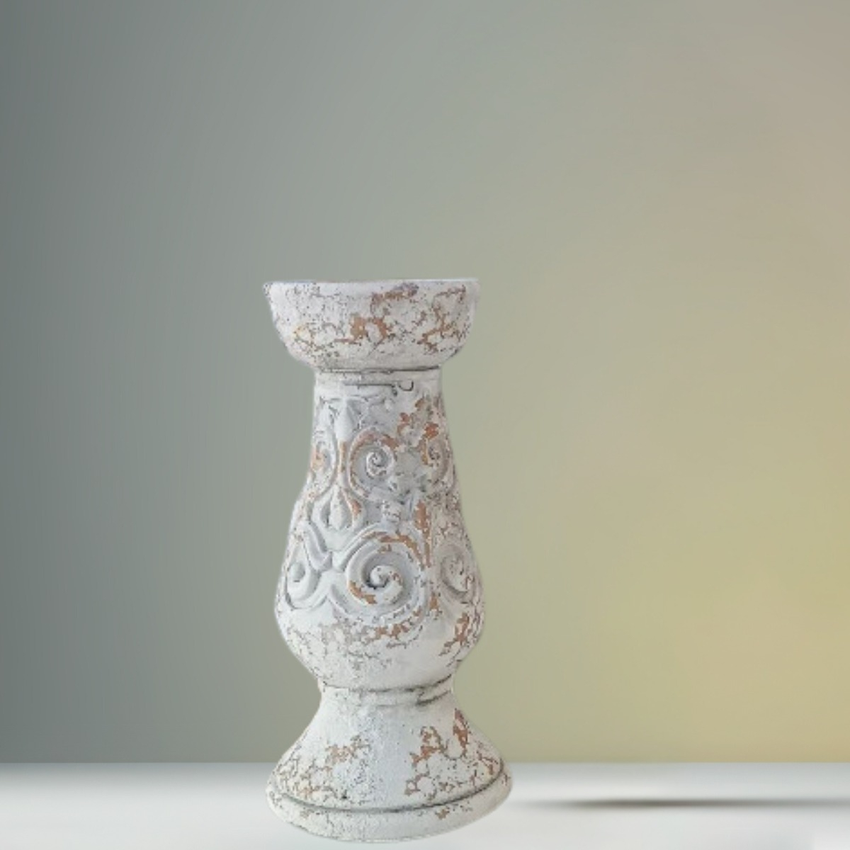 COLUMNA PEDESTAL DECORATIVO CERAMICA VINTAGE HOGAR PEQ LAU - 10