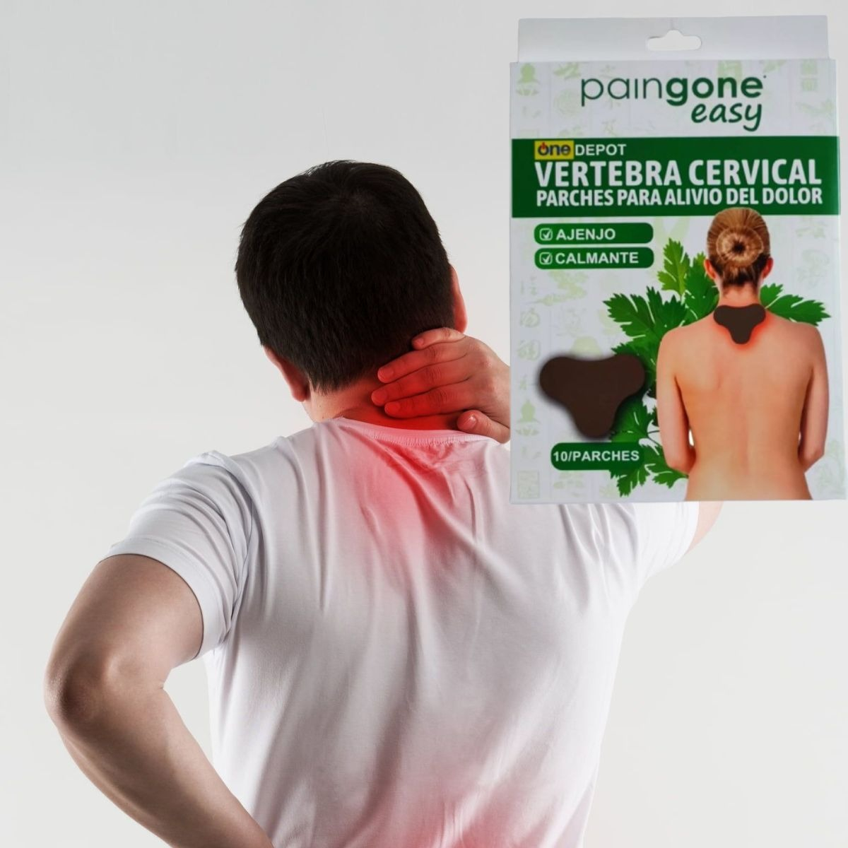 PARCHES CALOR ALIVIO DOLOR CUELLO HOMBROS 7 PACK JHN - 7