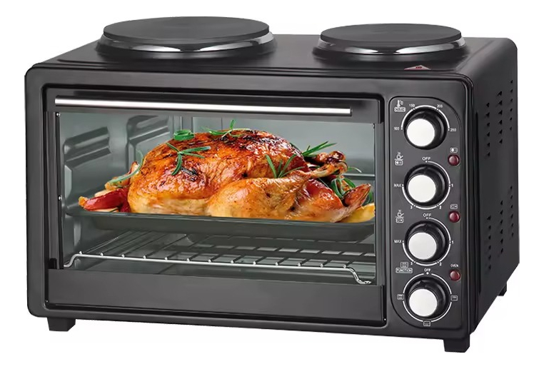 HORNO ELÉCTRICO 2EN1 DOBLE HORNALLA CONVECCIÓN GRILL JHN - 1