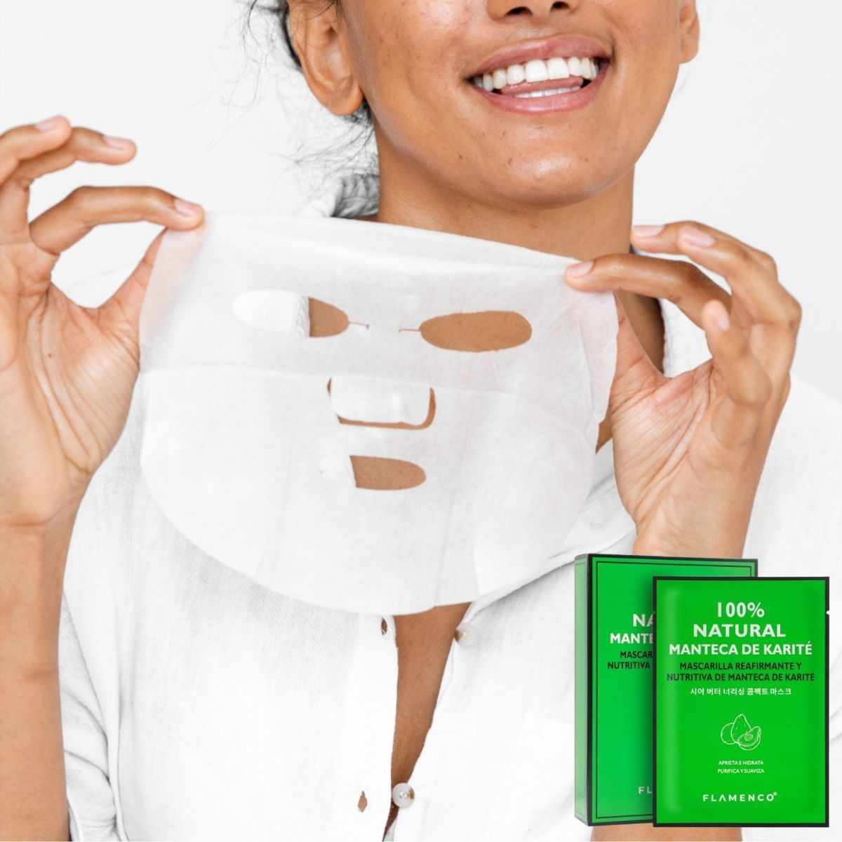 SET 4 MASCARILLAS FACIALES HIDRATANTES KARIET HIDRATA LAU - 7
