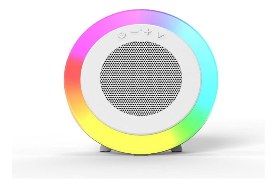 PARLANTE ALTAVOZ PORTATIL LUZ RGB MODERNO HOGAR OFICINA LAU - 3