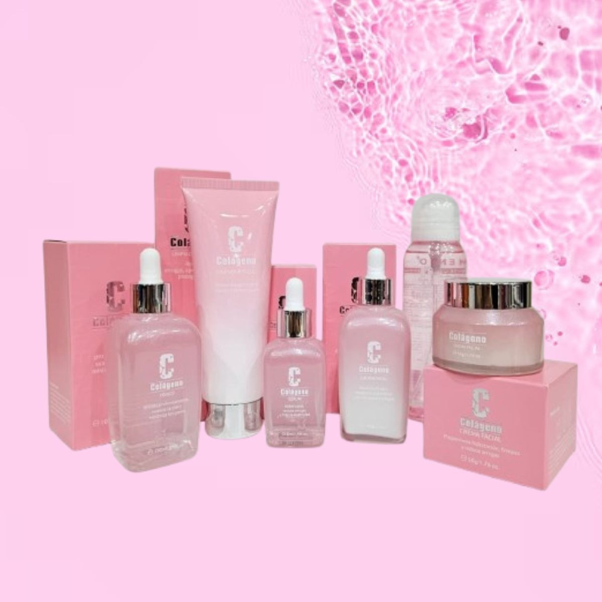 KIT FACIAL COMPLETO COLAGENO HIDRATACION REPARACION LAU - 8