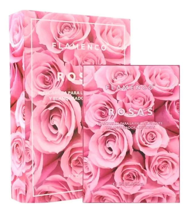 SET 3 MASCARILLA FACIAL ACLARANTE BLANQUEADORA ROSAS LAU - 1