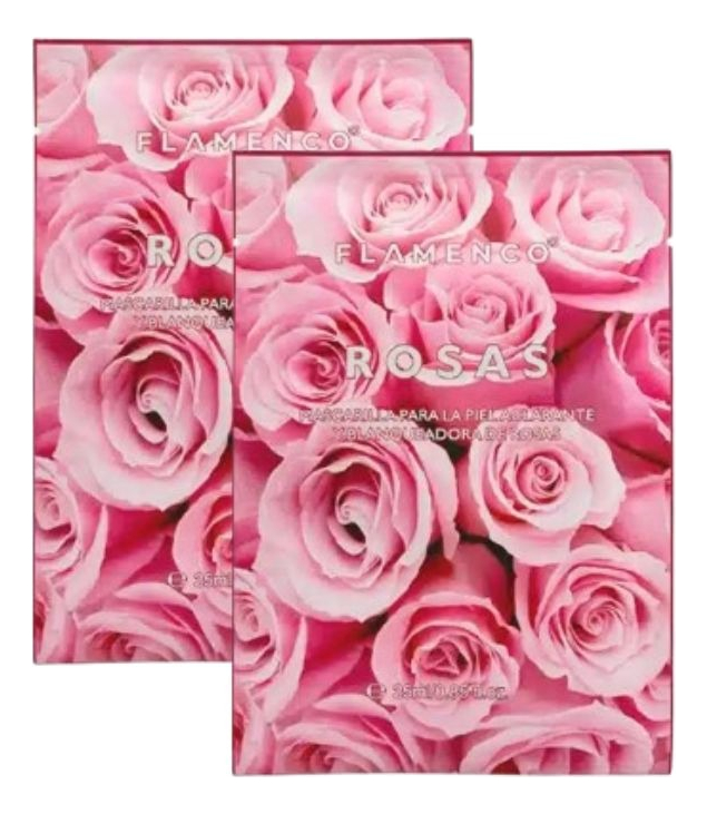 SET 3 MASCARILLA FACIAL ACLARANTE BLANQUEADORA ROSAS LAU - 3
