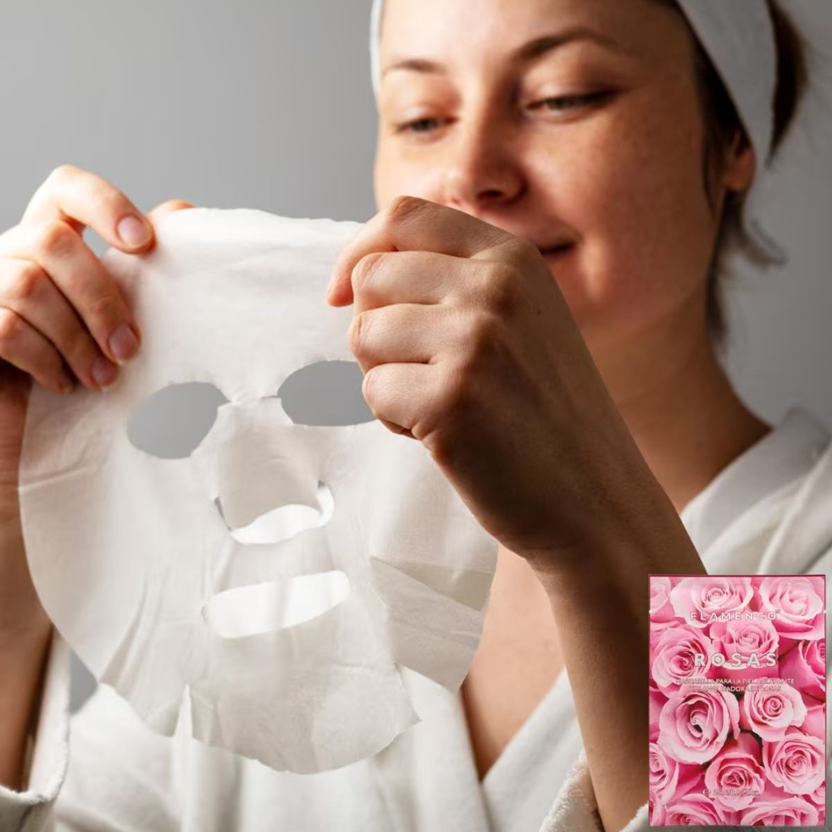SET 3 MASCARILLA FACIAL ACLARANTE BLANQUEADORA ROSAS LAU - 6