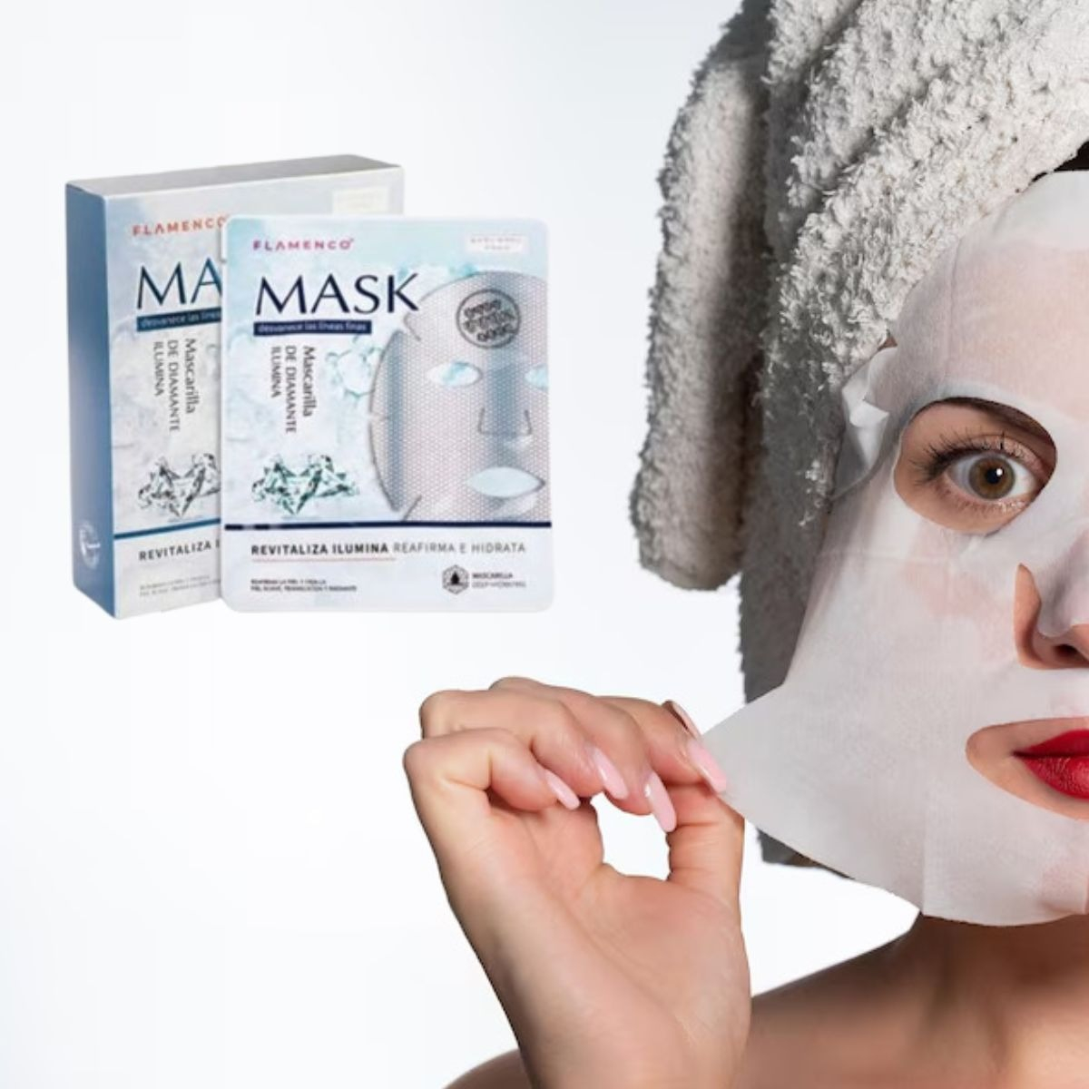 MASCARILLA FACIAL DIAMANTE REAFIRMACIÓN TONIFICA LAU - 1