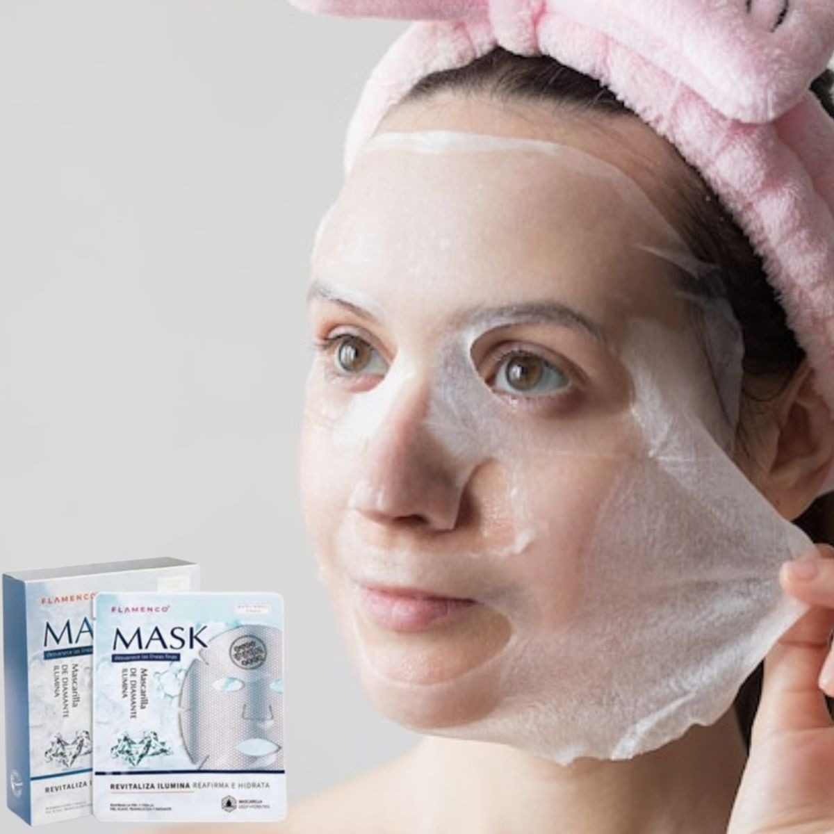 MASCARILLA FACIAL DIAMANTE REAFIRMACIÓN TONIFICA LAU - 5