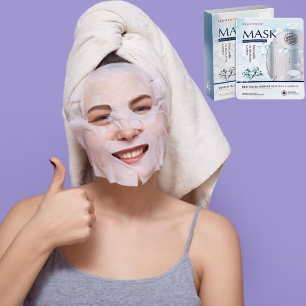 MASCARILLA FACIAL DIAMANTE REAFIRMACIÓN TONIFICA LAU - 9