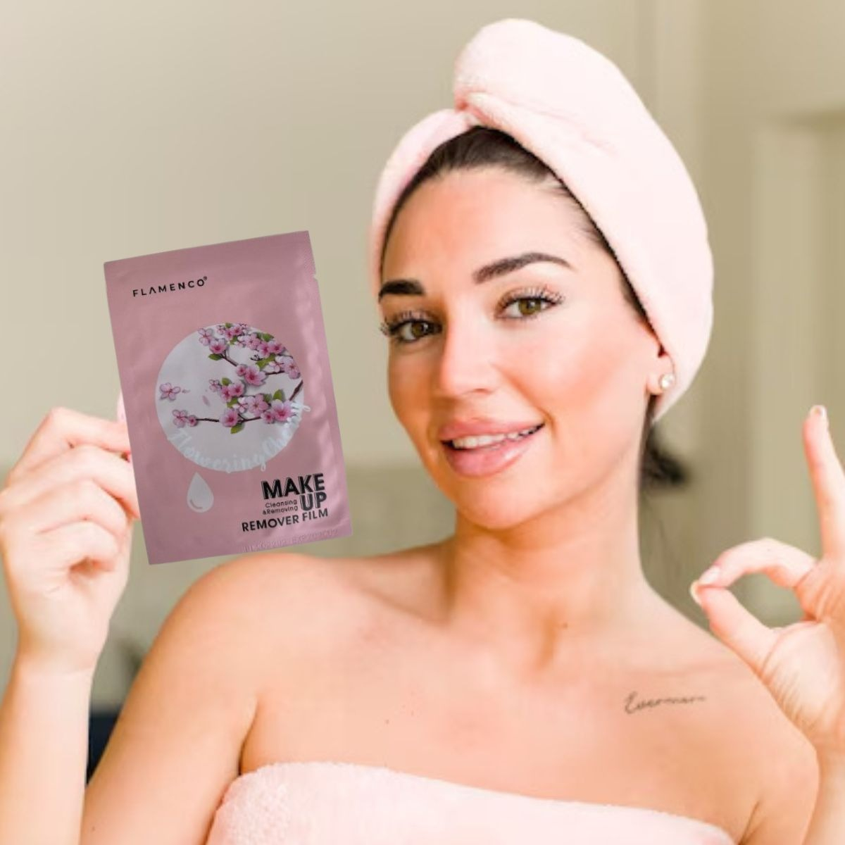 TOALLITA DESMAQUILLANTE ROSAS LIMPIEZA FRESCURA ESTILO LAU - 7