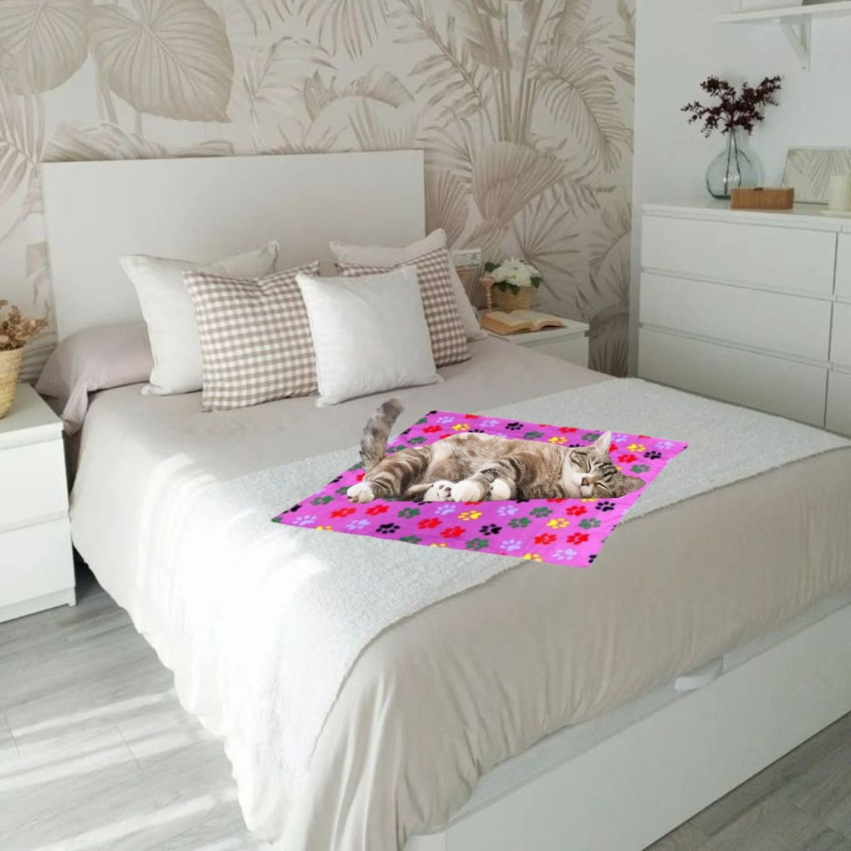SET 3 MANTAS POLAR PARA MASCOTAS PERROS GATOS 100X70CM LAU - 6