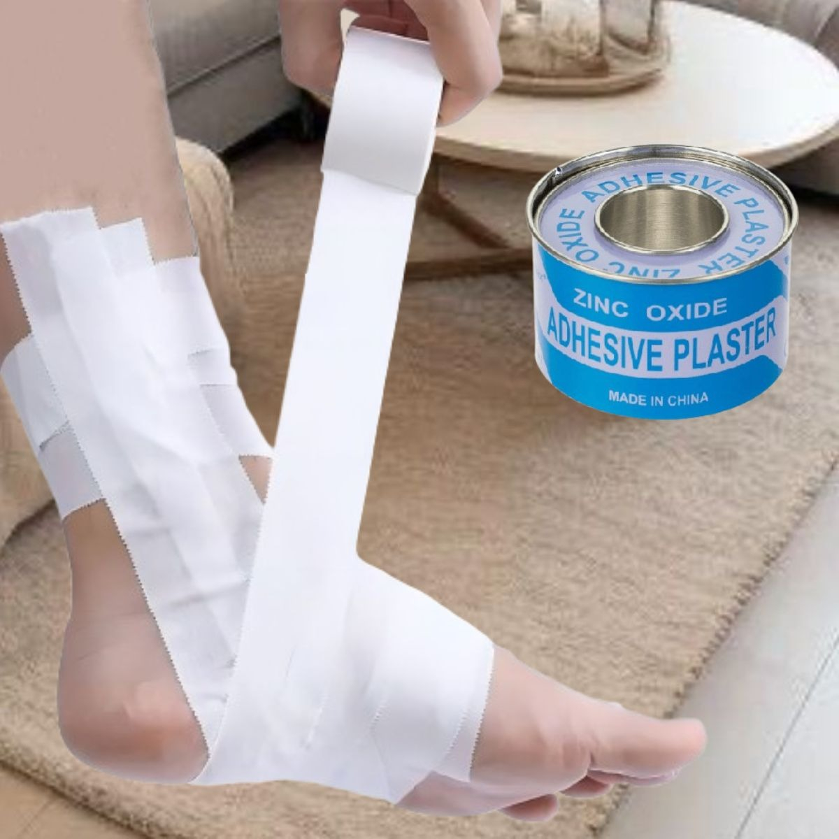 SET 4 CINTAS ADHESIVA 2,5 CM CURAS USO MEDICO DEPORTIVO LAU - 6