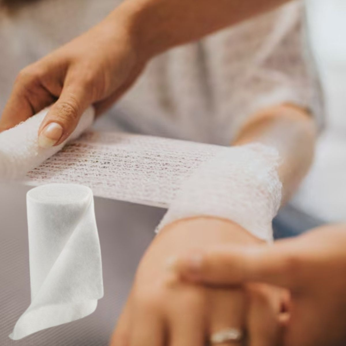 VENDA YESO MEDICA NO ADHESIVA HIPOALARGENICA RESISTENTE LAU - 6