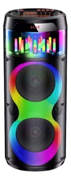 PARLANTE PORTATIL BLUETOOTH LUCES RGB KARAOKE MICROFONO LAU - 1