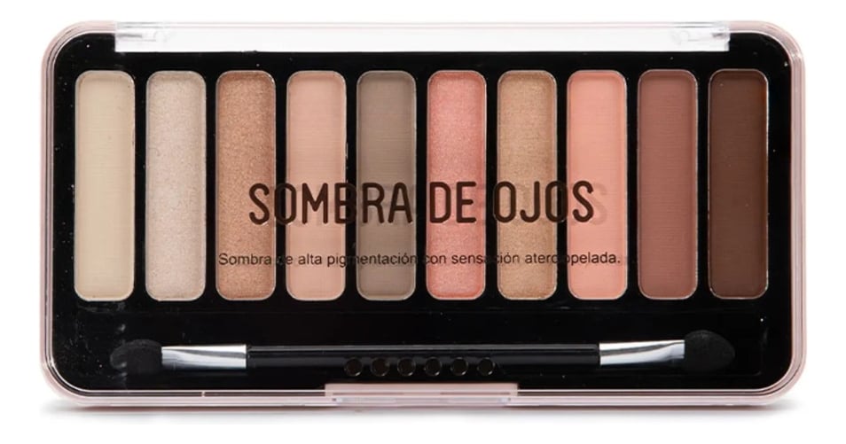 SET 2 SOMBRA OJOS PALETA MULTIFUNCIONAL POLVO 10 COLORES JHN - 1