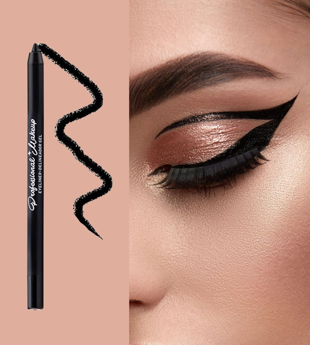 SET 5 DELINEADOR DE OJOS NEGRO MIRADA DEFINIDA AUDAZ JHN - 5