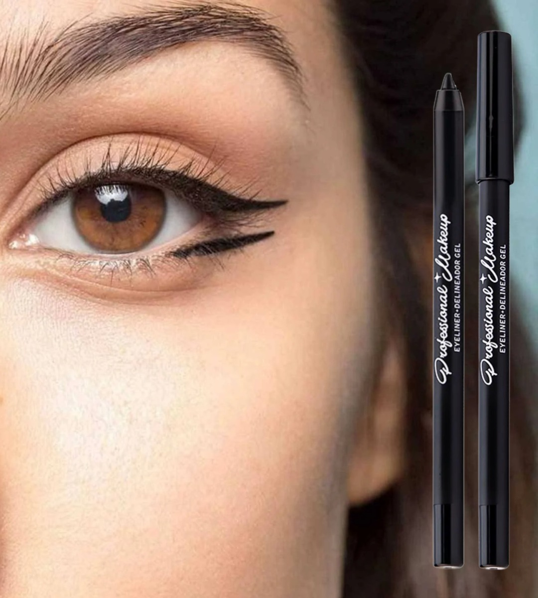 SET 5 DELINEADOR DE OJOS NEGRO MIRADA DEFINIDA AUDAZ JHN - 7