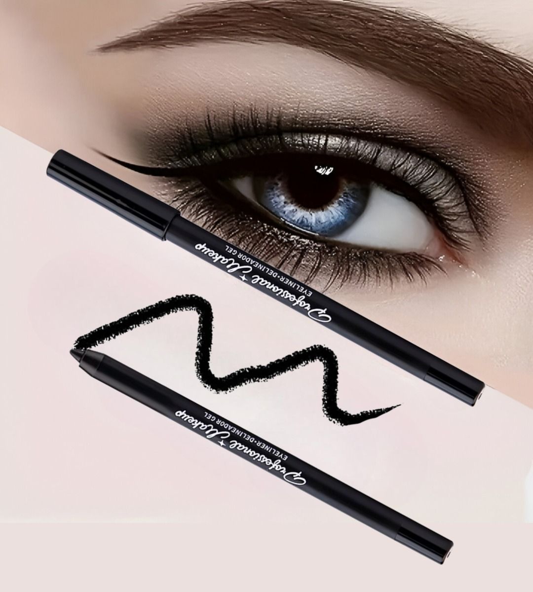SET 5 DELINEADOR DE OJOS NEGRO MIRADA DEFINIDA AUDAZ JHN - 10