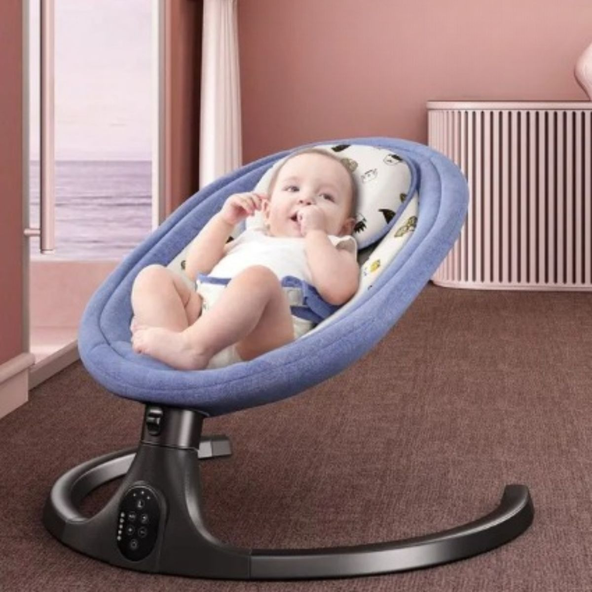 SILLA MECEDORA AUTOMATICA PARA BEBE COMODA MUSICA LAU - 10