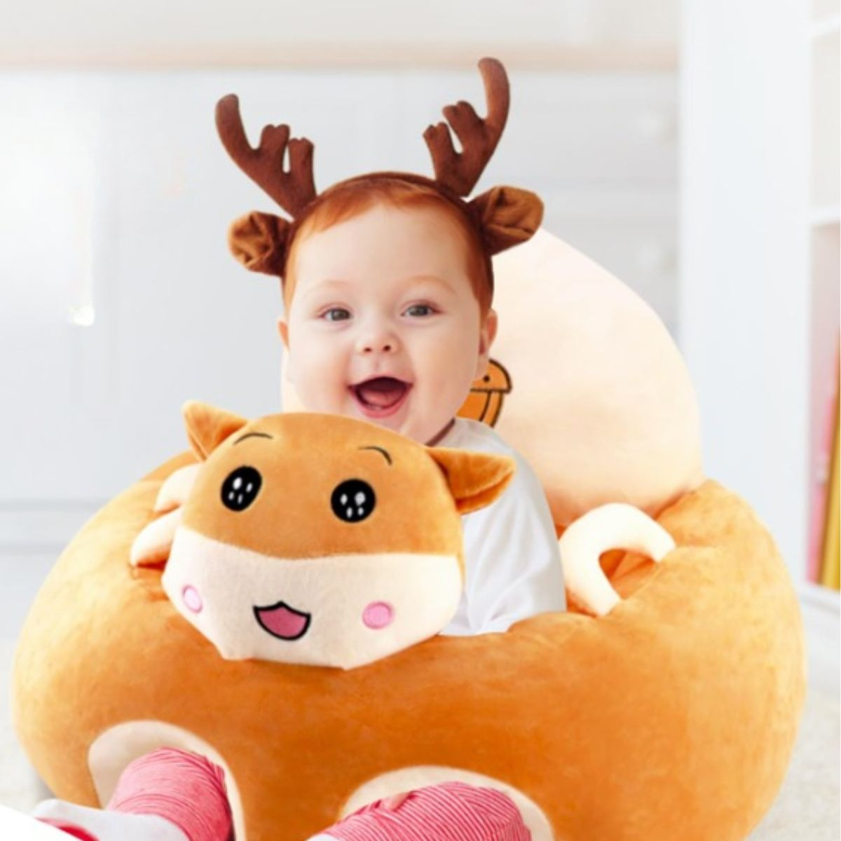 SILLA DE APOYO APRENDIZAJE ERGONOMICO FELPA SUAVE BEBE LAU - 2