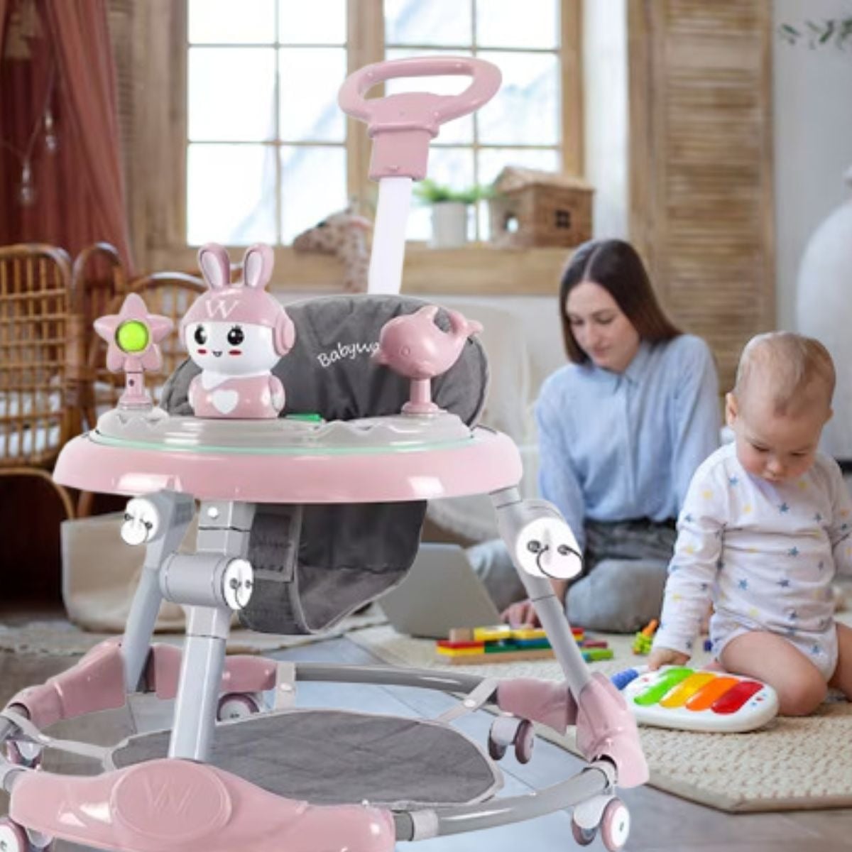 ANDADOR PARA BEBE CON MANIJA EMPUJE SEGURO ANTIVUELCO LAU - 10