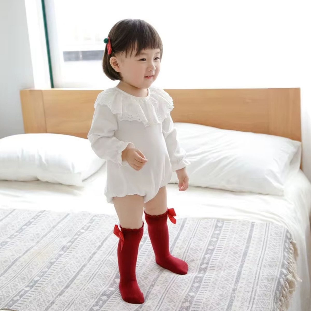 SET 6 CALCETINES DE VESTIR CON VOLADO PARA BEBES LAU - 8
