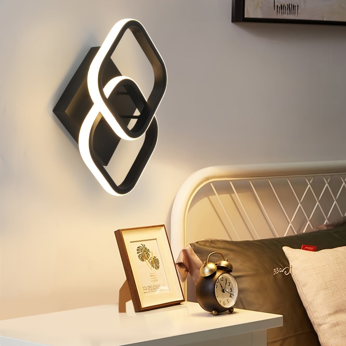 LAMPPARA TECHO PLAFON CUADRADA LED INTERIOR HOGAR LAU - 3