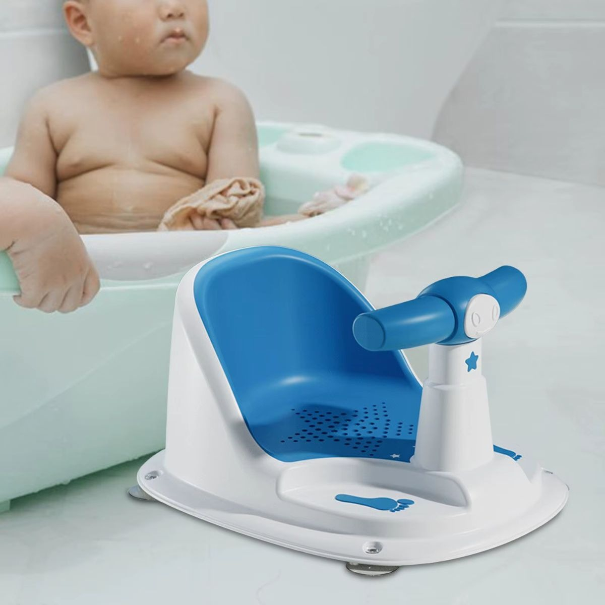 SILLA DE TINA BAÑERA ASIENTO RESPALDO ERGONOMICO BEBES LAU - 4