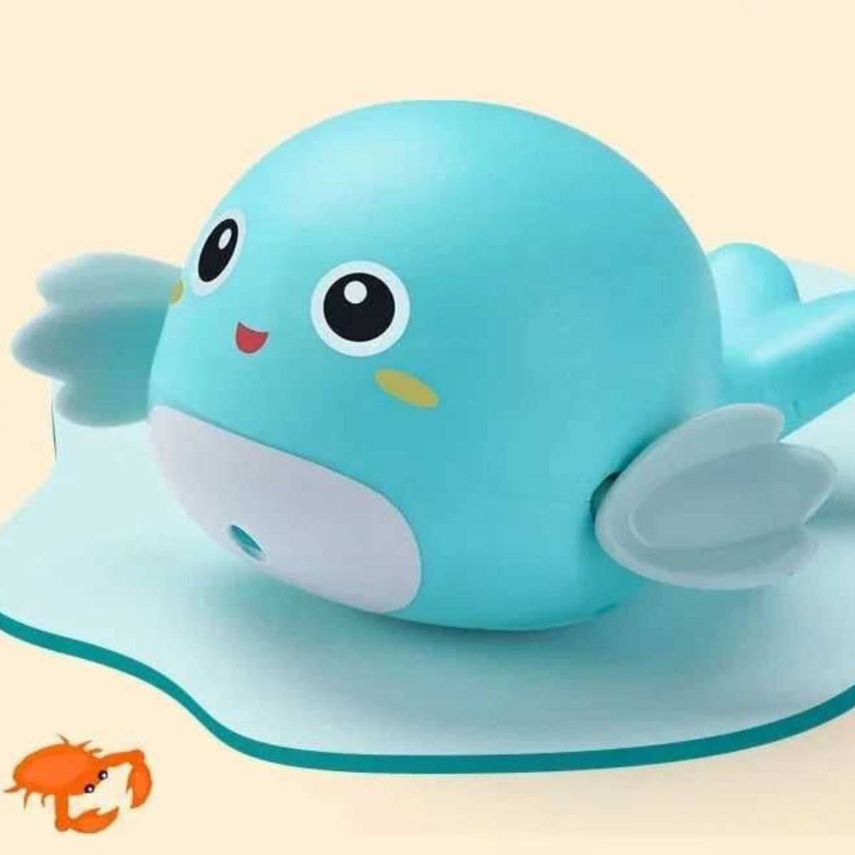 SET 6 JUGUETES DE BAÑO FORMA BALLENA ACUATICO DIVERTIDO LAU - 6
