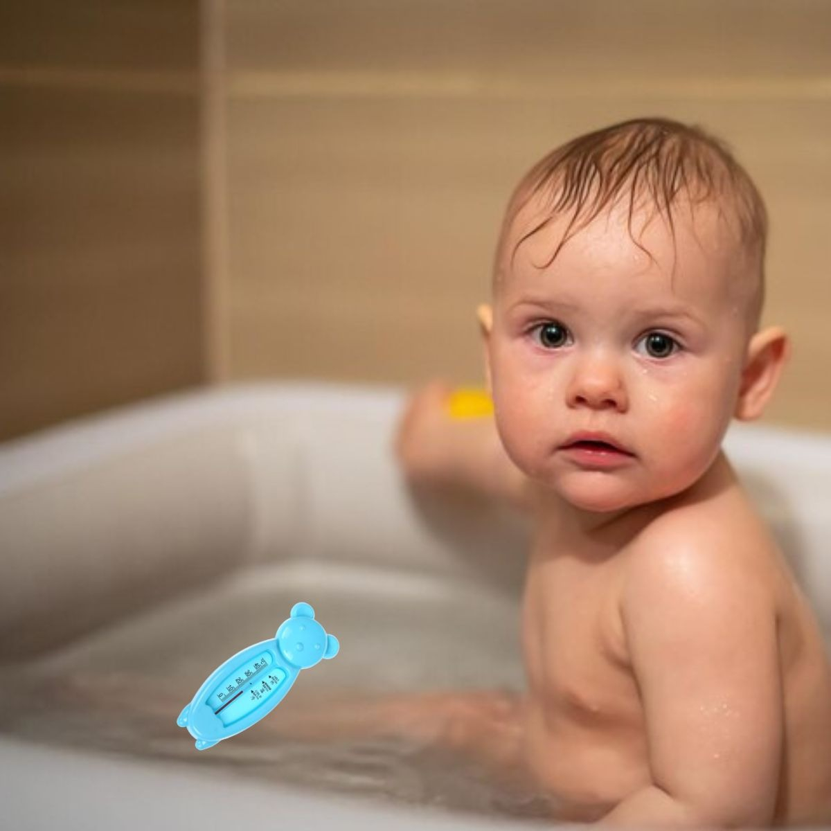 SET 6 TERMOMETRO DE BAÑO AGUA FORMA OSO TEMPERATURA BEBE LAU - 5