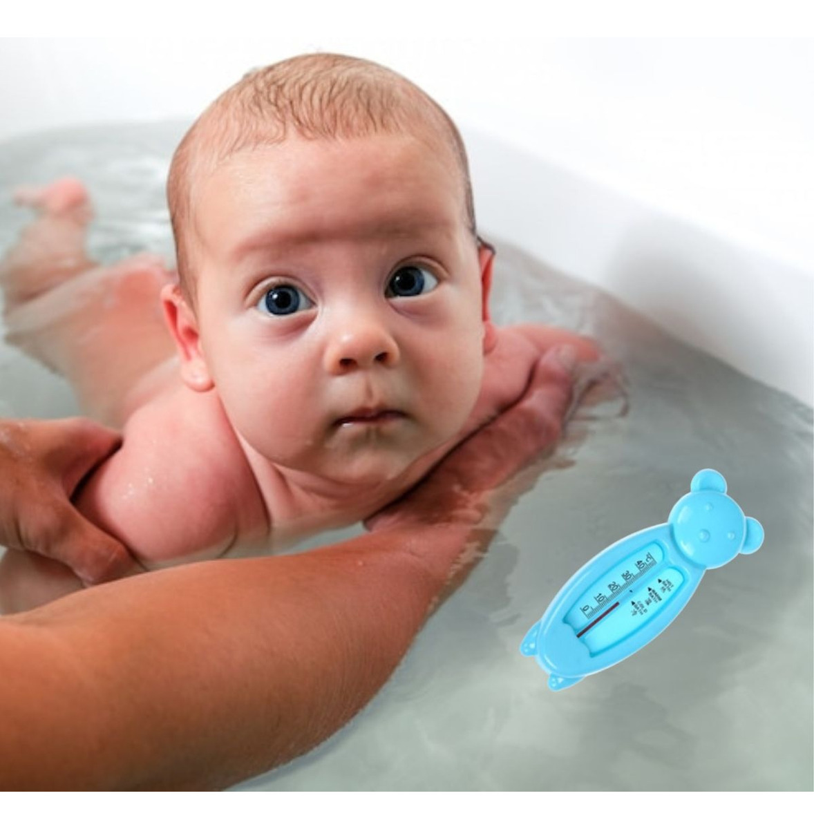 SET 6 TERMOMETRO DE BAÑO AGUA FORMA OSO TEMPERATURA BEBE LAU - 10