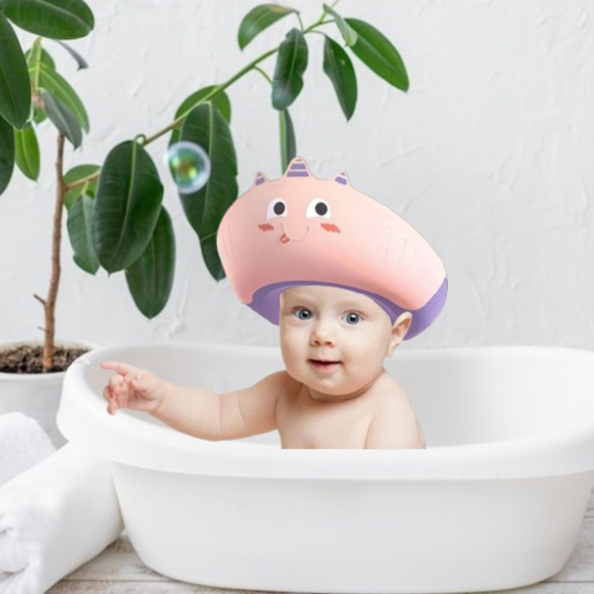 SET 3 VISERA BAÑO INFANTIL DISEÑO MONSTRUITO DUCHA BEBE LAU - 8