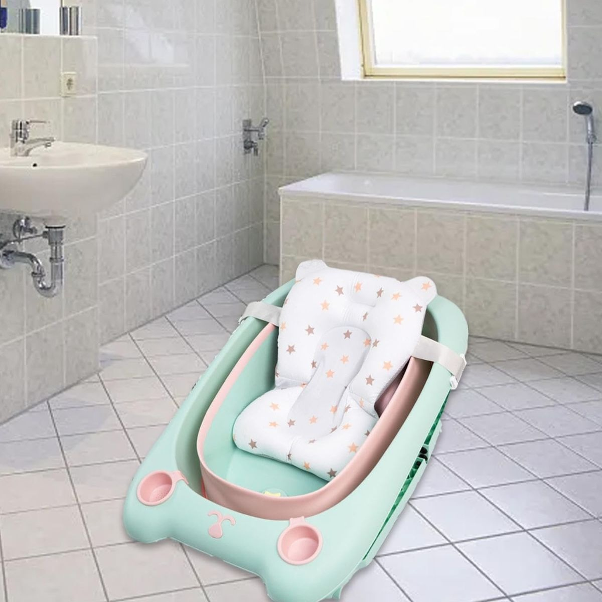 ALMOHADILLA FLOTANTE SOPORTE BAÑERA SEGURO BEBE LAU - 6