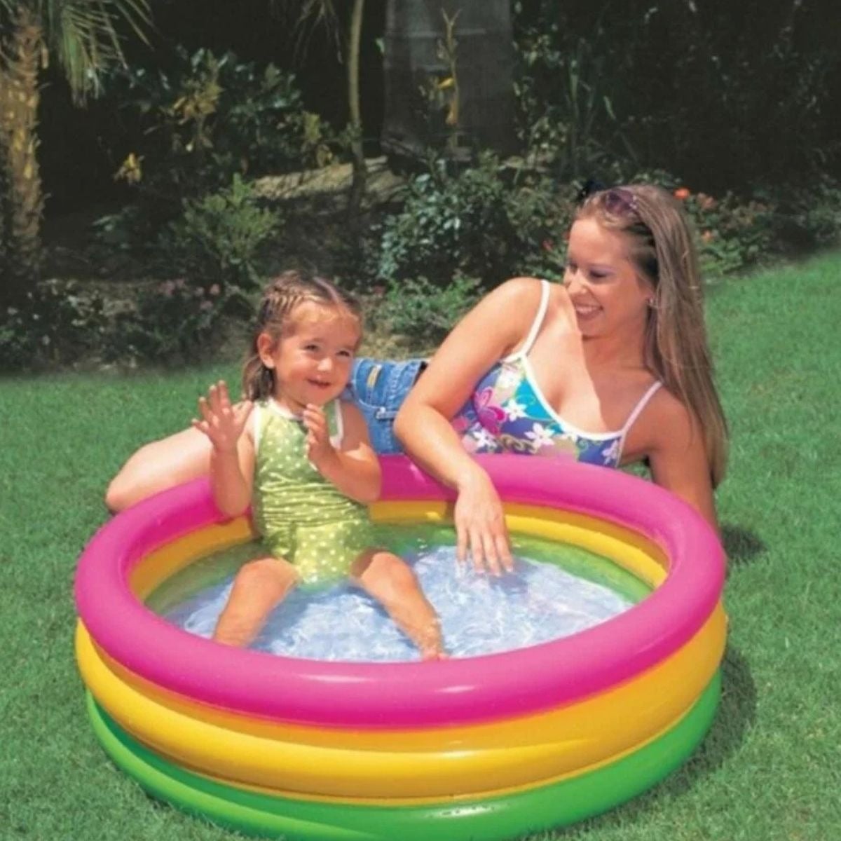 PISCINA INFLABLE REDONDA PVC PATIO INTERIOR HOGAR NIÑOS LAU - 6