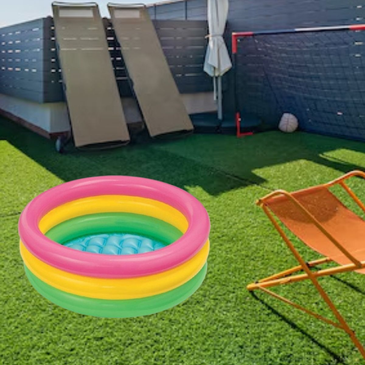 PISCINA INFLABLE REDONDA PVC PATIO INTERIOR HOGAR NIÑOS LAU - 10