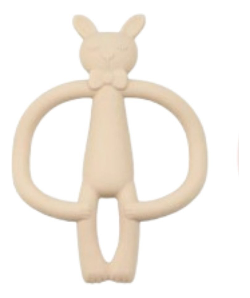 SET 6 MORDEDOR SILICONA DISEÑO CONEJO BEBE LAU - 1