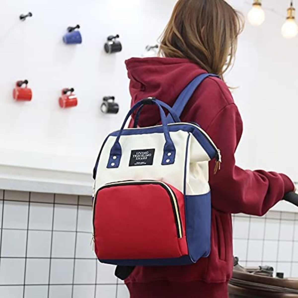 MOCHILA GRANDE IMPERMEABLE PARA ORGANIZADOR VIAJE BEBE LAU - 10