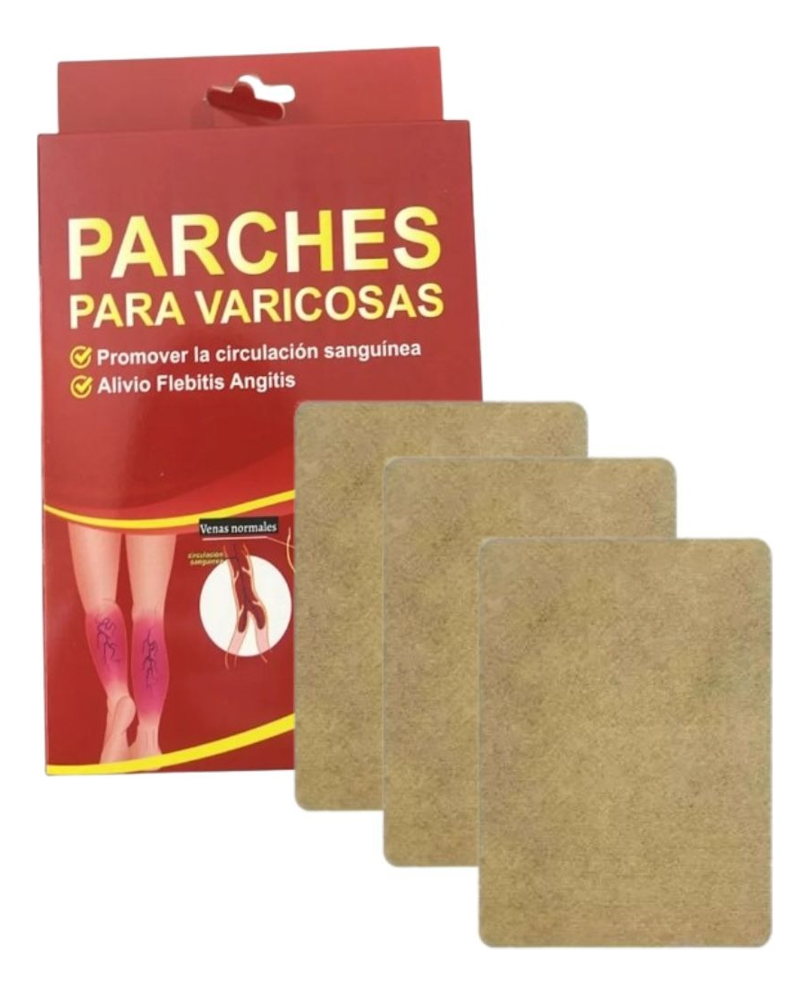 SET 6 PARCHES NATURALES VENAS VARICOSAS CIRCULACION LAU - 1