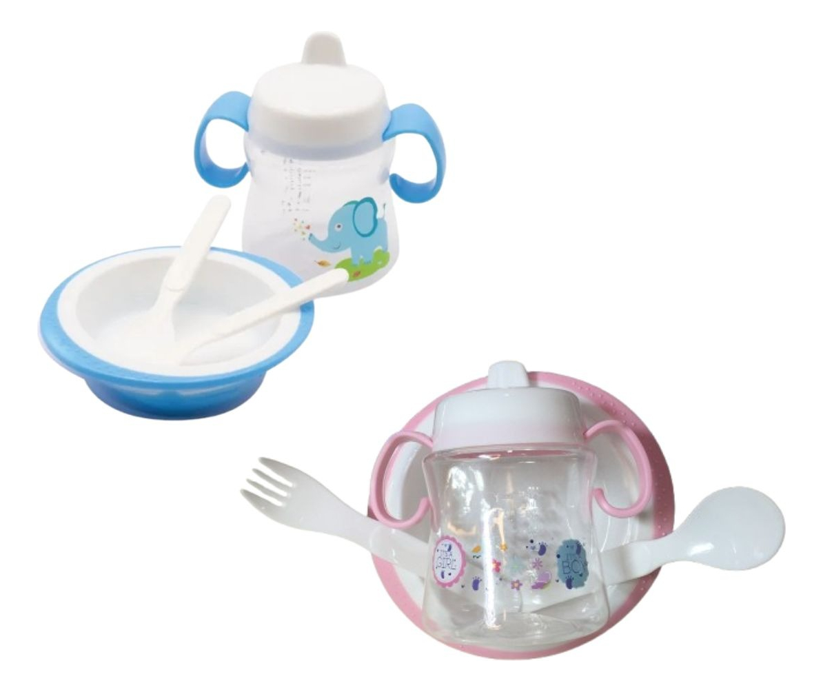3 SET DE ALIMENTACION 4 EN 1 ERGONOMICO DE BEBE LAU - 2