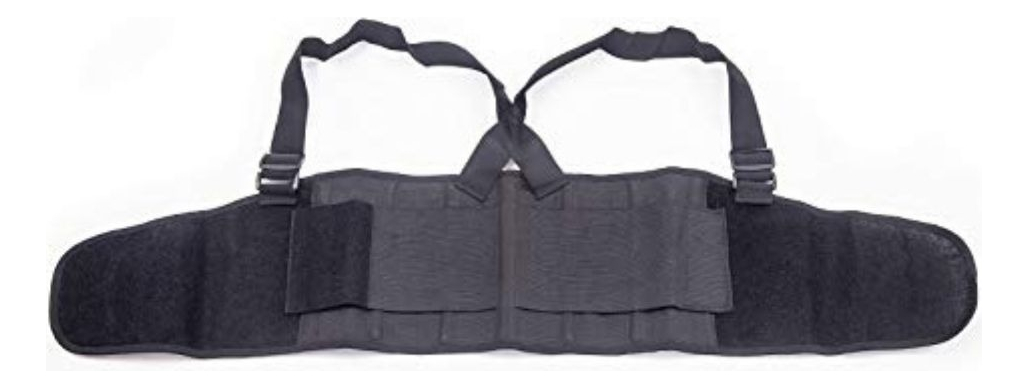FAJA CINTURON SOPORTE LUMBAR CON TIRANTES AJUSTABLE LAU - 1