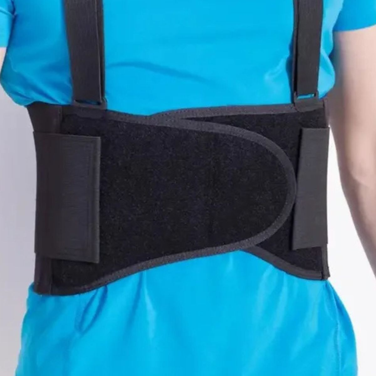 FAJA CINTURON SOPORTE LUMBAR CON TIRANTES AJUSTABLE LAU - 7