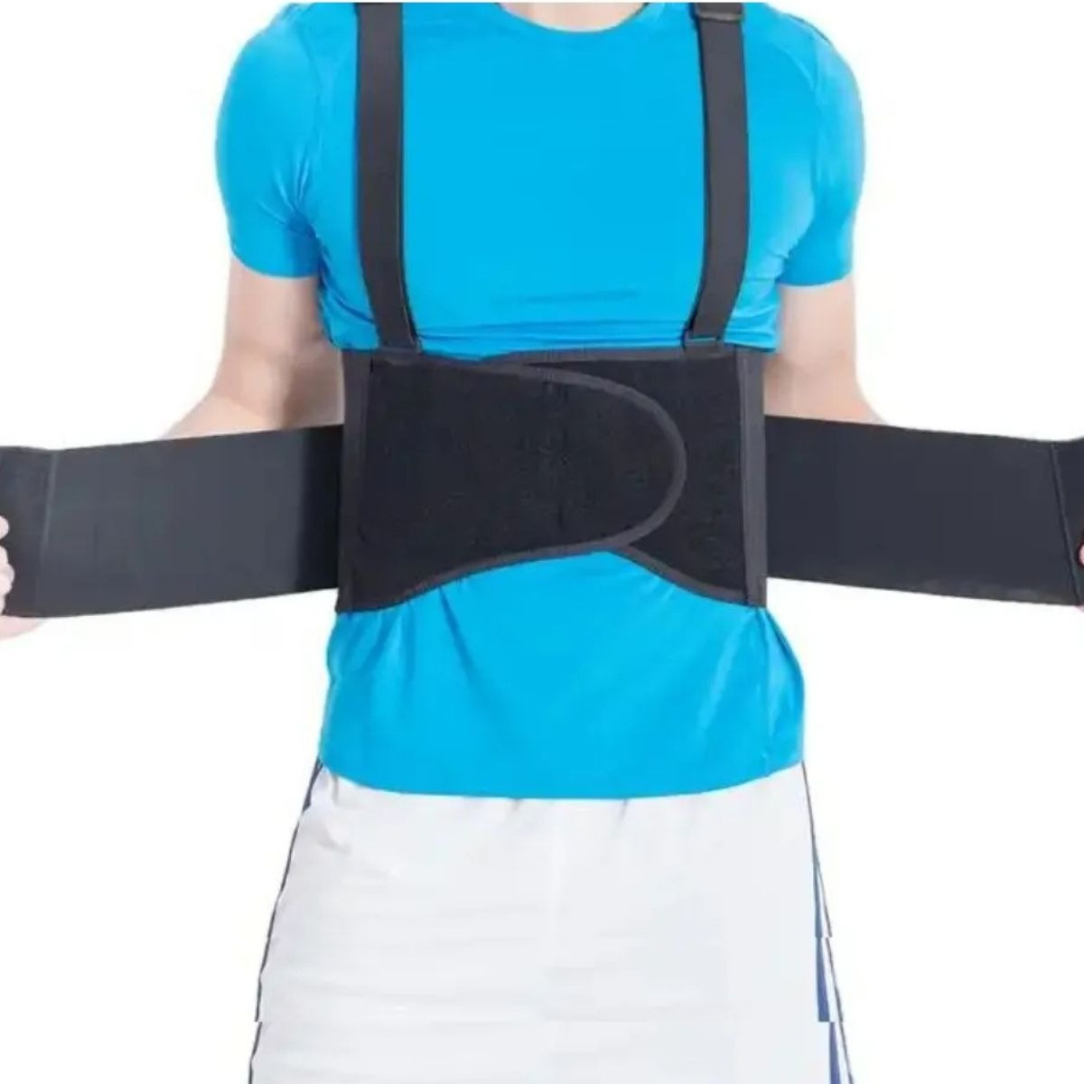 FAJA CINTURON SOPORTE LUMBAR CON TIRANTES AJUSTABLE LAU - 8