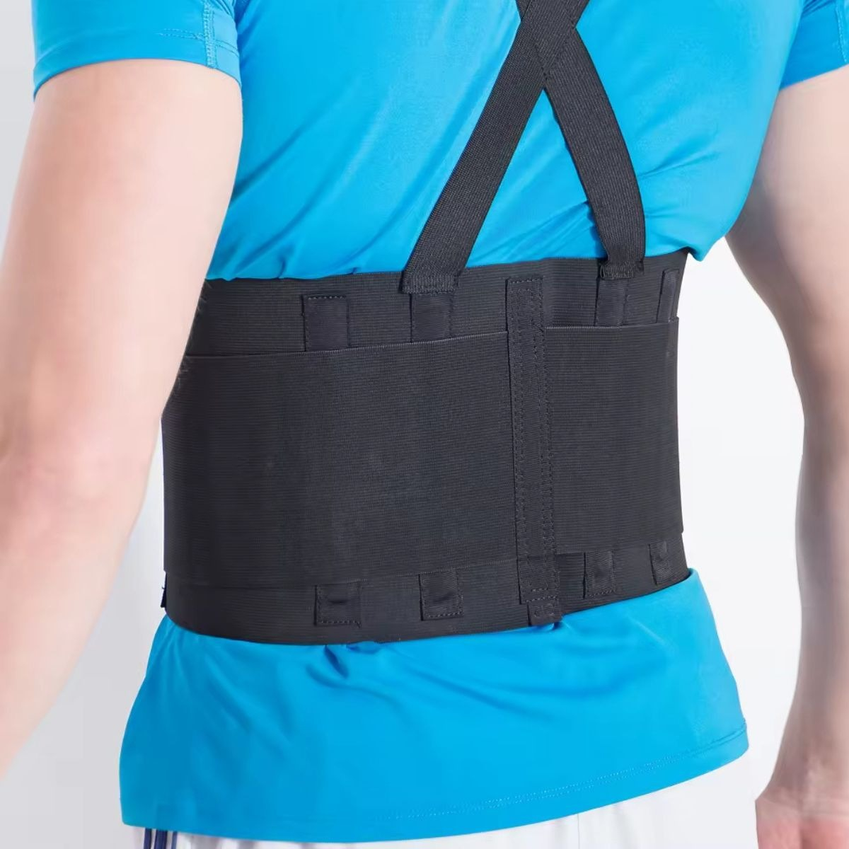 FAJA CINTURON SOPORTE LUMBAR CON TIRANTES AJUSTABLE LAU - 9