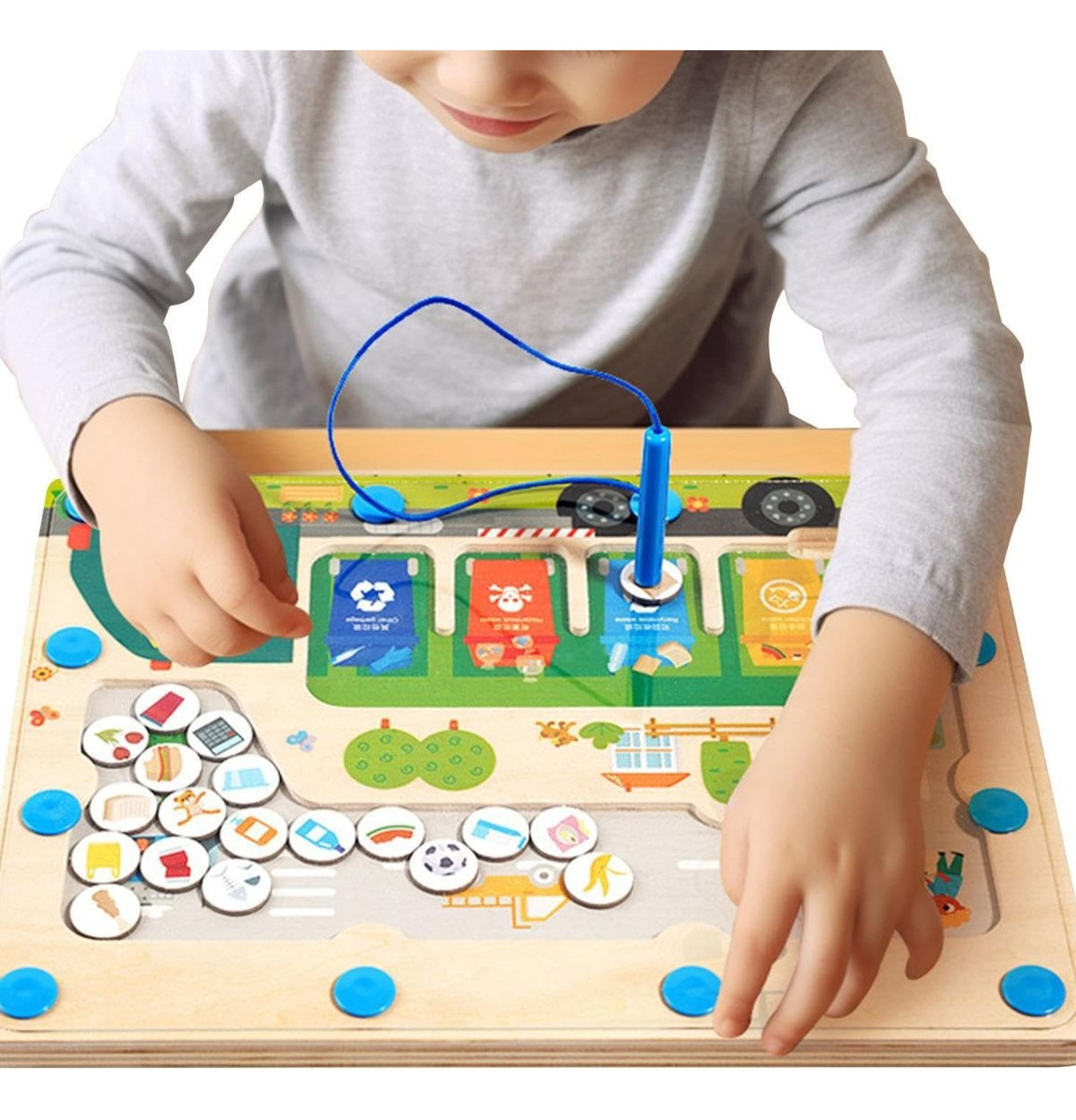 JUGUETE ROMPECABEZAS DE MONTESSORI LABERINTO MAGNETICO LAU - 2