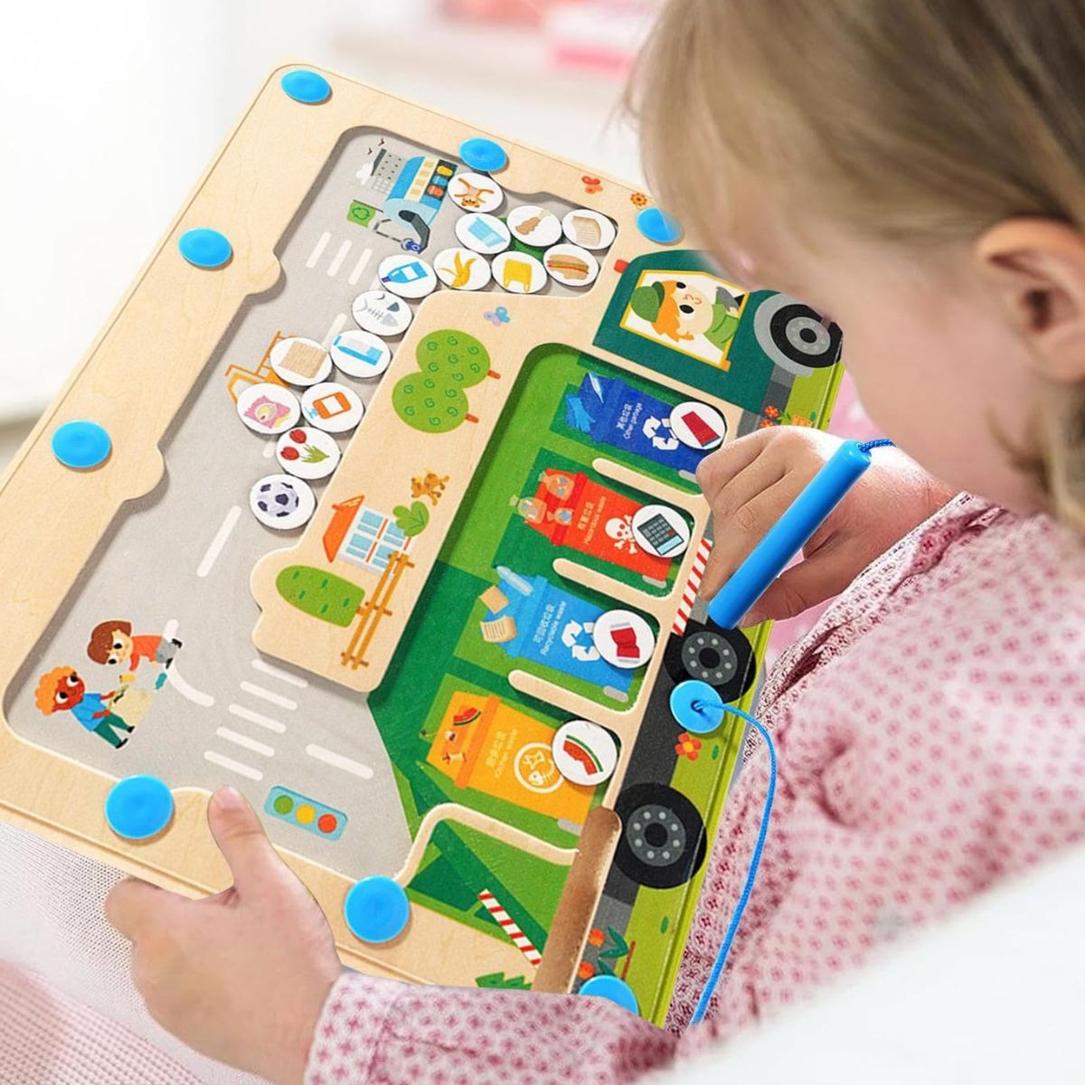 JUGUETE ROMPECABEZAS DE MONTESSORI LABERINTO MAGNETICO LAU - 3