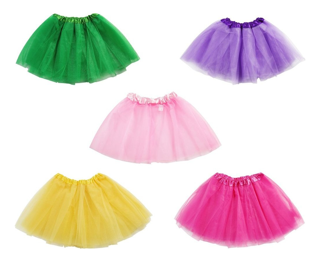SET 3 FALDA TUTU INFANTIL  DANZA BAILE CARNAVAL FIESTA LAU - 6