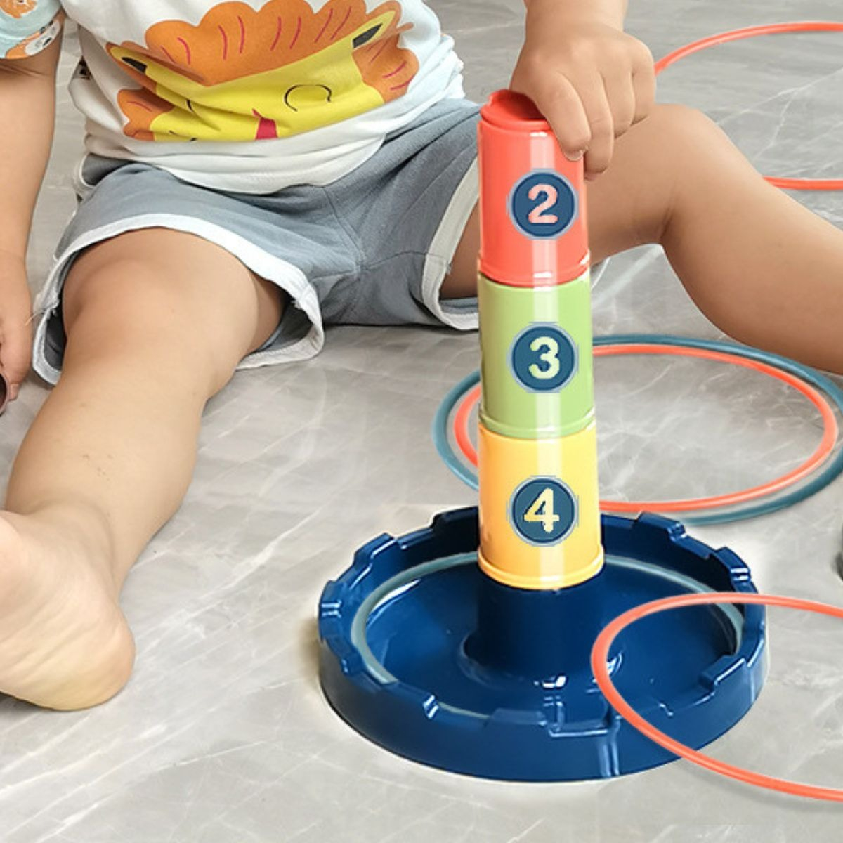 SET 3 JUGUETES APILADO DE AROS INTERACTIVO DIVERSION LAU - 3