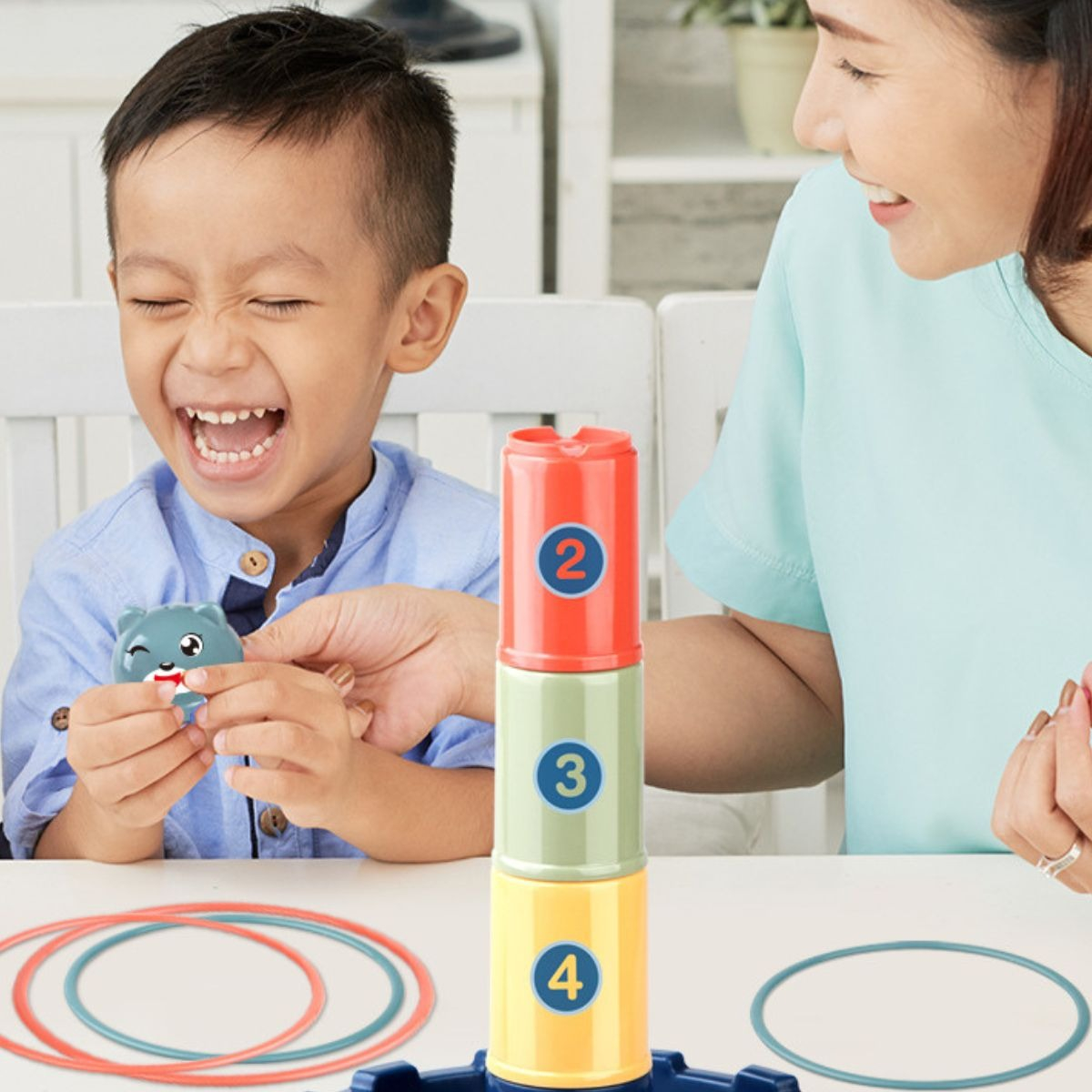 SET 3 JUGUETES APILADO DE AROS INTERACTIVO DIVERSION LAU - 7