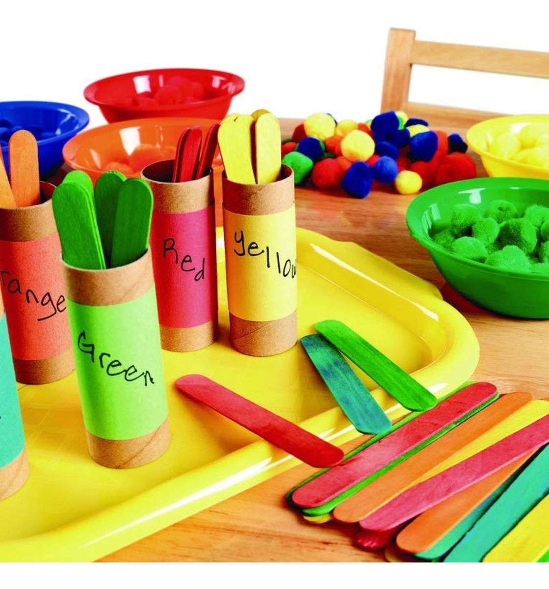 SET 8 PACK PALETAS DE COLORES DEPILACION ACTIVIDADES LAU - 2